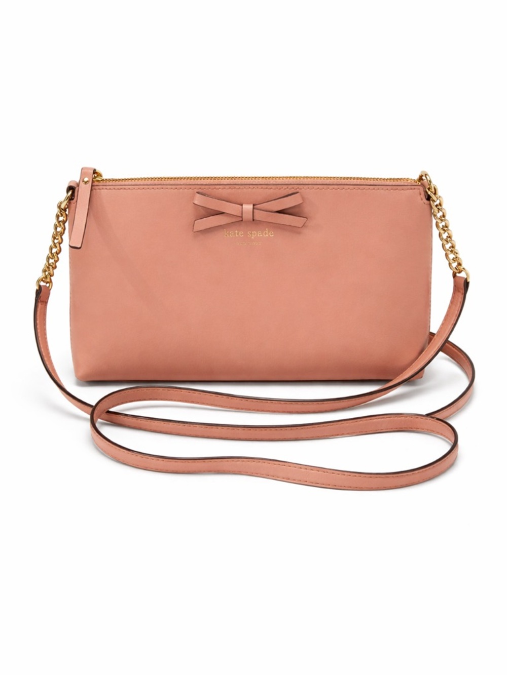 Kate Spade Declan Sawyer pink smooth leather Crossbody Bag